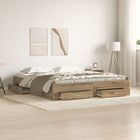 Bedframe 180x200 cm eiken met lades