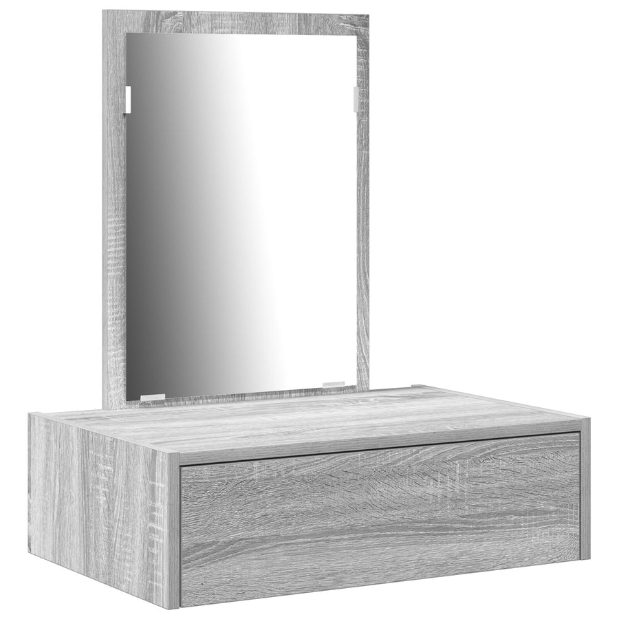 Wandkaptafel In , 60 x 40 x 70 cm Grijze sonoma zonder LED