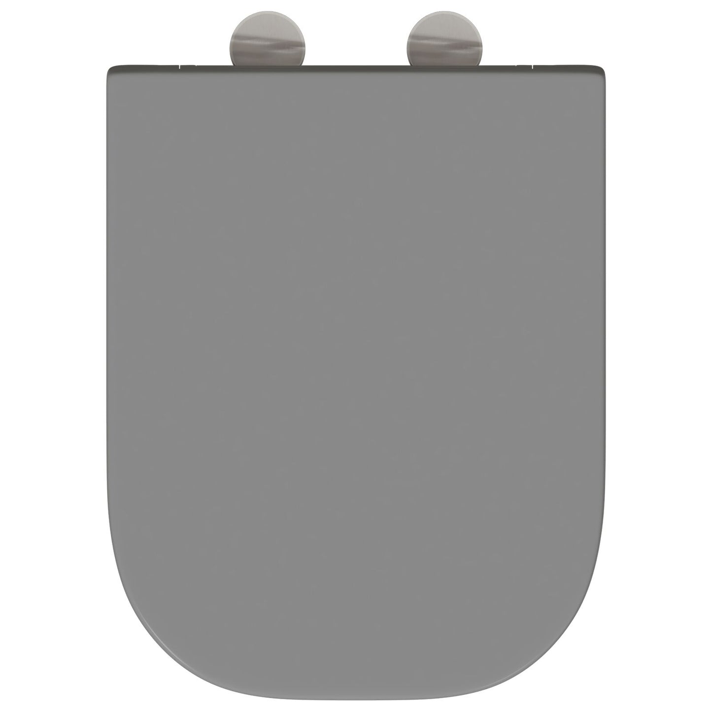 Snelle Toiletbril Met Soft Close Duroplast Grijs