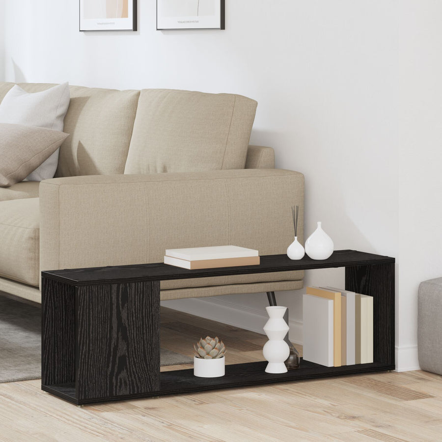 Boekenkast Gelaagd Hout Zwart eiken 100 x 24 x 32 cm