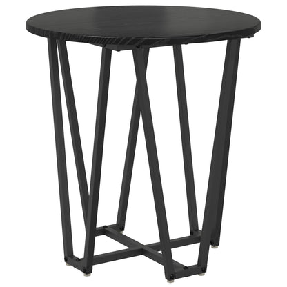 Bijzettafel Set Van 2 - Mdf En Metaal Zwart eiken