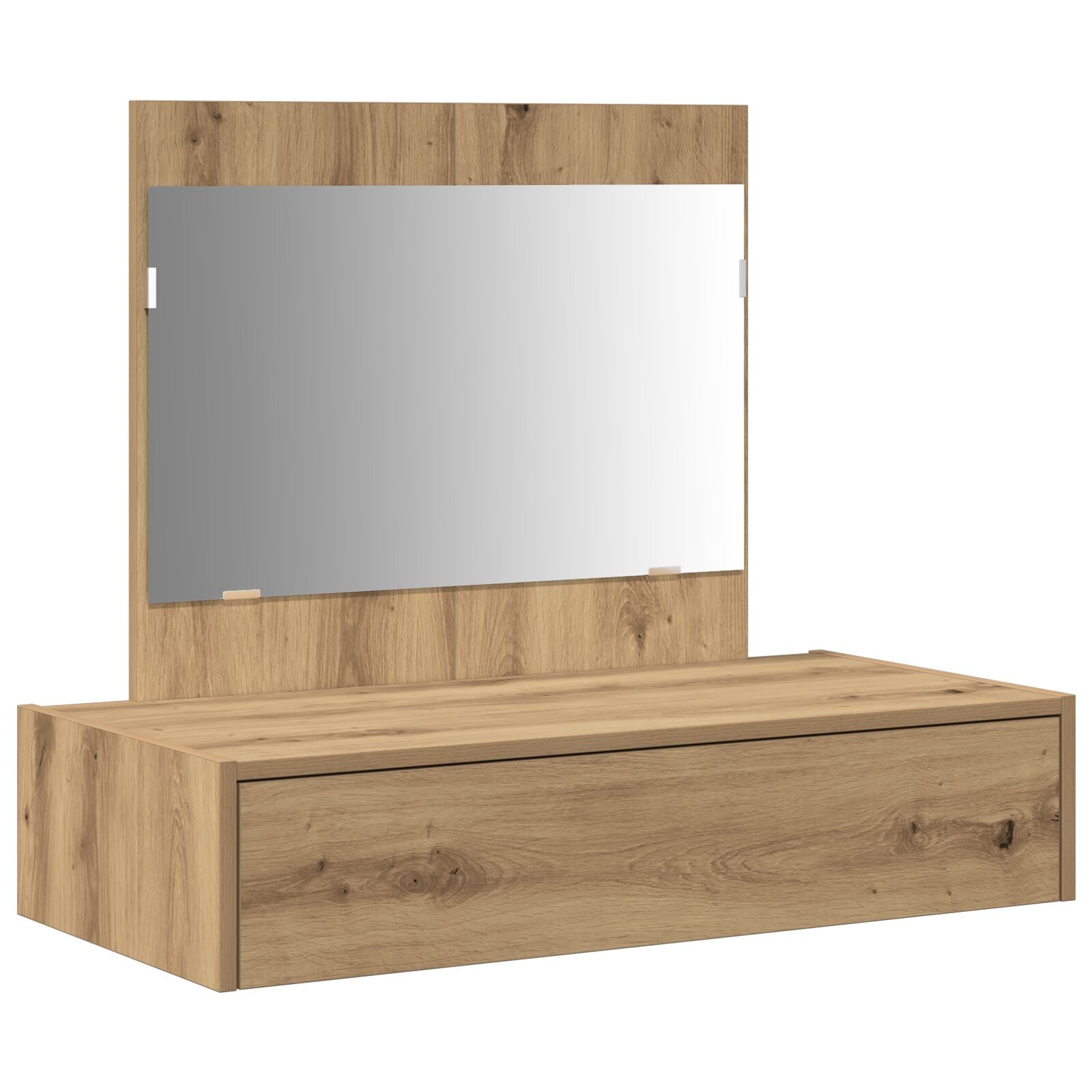 Wandkaptafel 83 x 40 x 70 cm Ambachtelijk eiken zonder LED