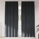 Verduisterende gordijnen 2 stuks lichtgrijs 140x245 cm polyester