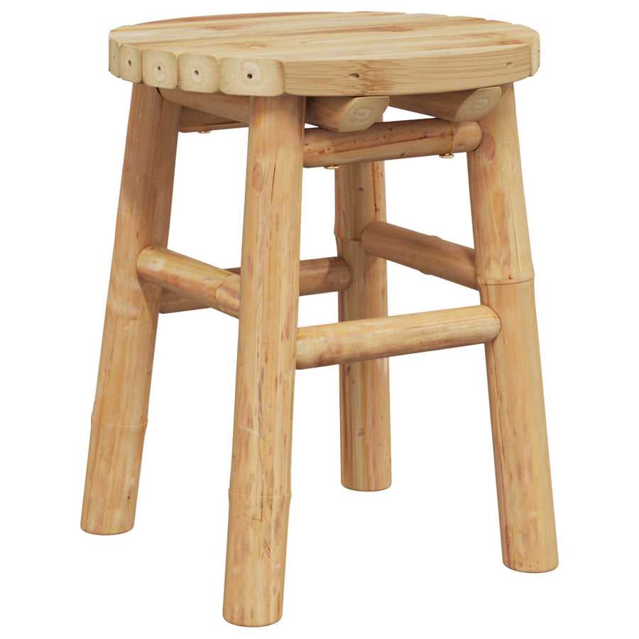 Lage Kruk Rond Ø30X36 Cm Bamboe
