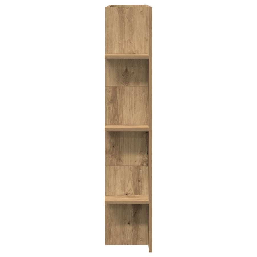 Tv-Kast Aan De Muur Artisan Eiken 152X22X113 Cm Ambachtelijk Eiken