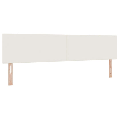 Hoofdbord Eenvoudig Ontwerp Corduroy Stof Crème 200 cm Lage hoofdbord