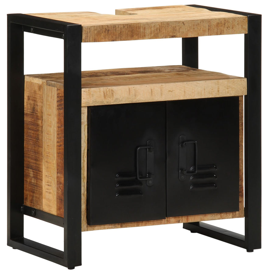 Badkast 55X35X60 Cm Massief Ruw Hout Massief ruw mangohout