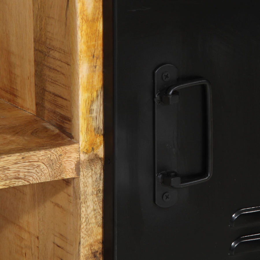 Schoenbank 100X40X50 Cm Massief Hout Ruw Mangohout