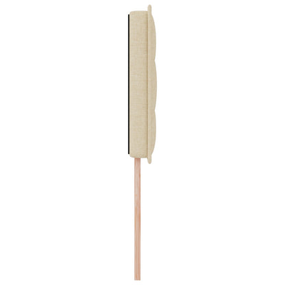 Hoofdbord Lijnen Design Stof Crème 100 cm Laag hoofdbord