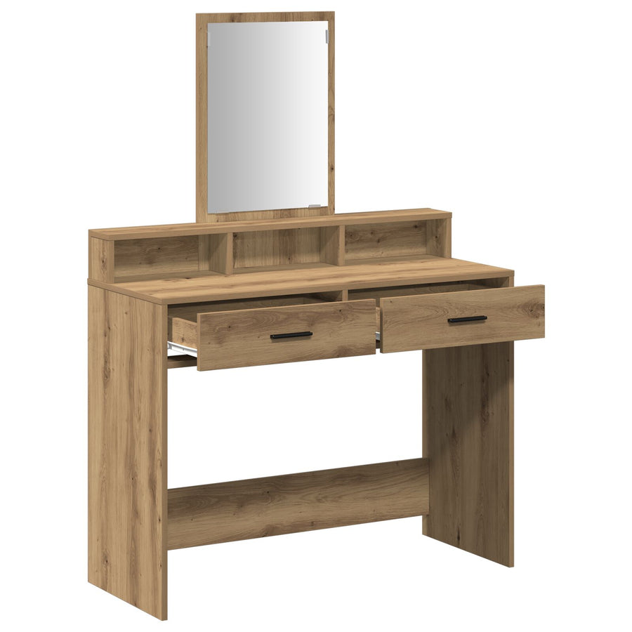 Kaptafel Met Lades En 100 x 41 x 140 cm Artisan eik