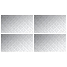 Aluminium Antislip Platen - Set Van 4 - 90X50 Cm 90 x 50 x 0.2 cm Rechthoekig
