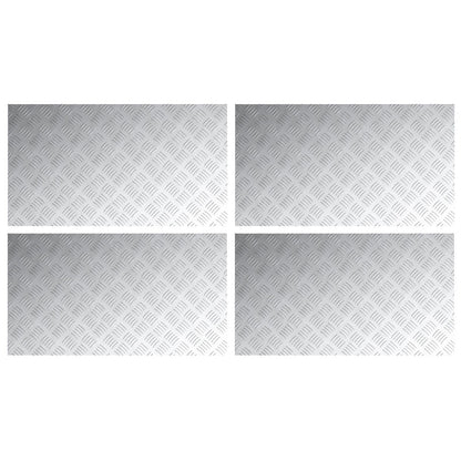 Aluminium Antislip Platen - Set Van 4 - 90X50 Cm 90 x 50 x 0.2 cm Rechthoekig