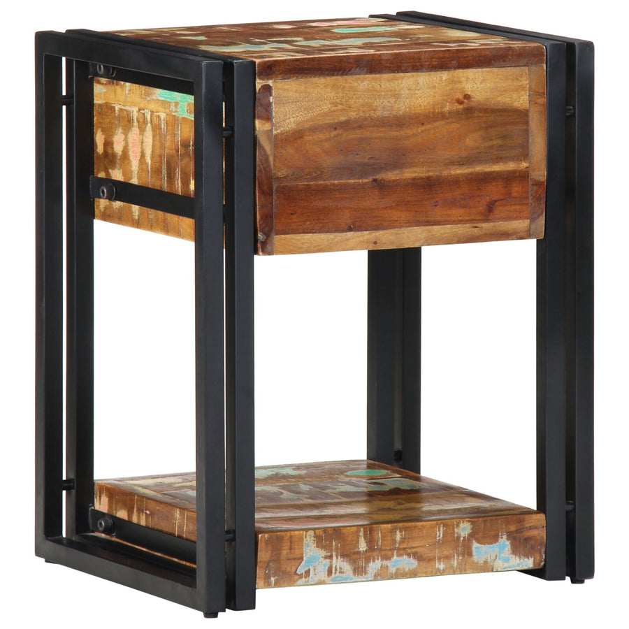 Nachtkasten 2 Stuks 40 x 35 x 50 cm Massief gerecycled hout