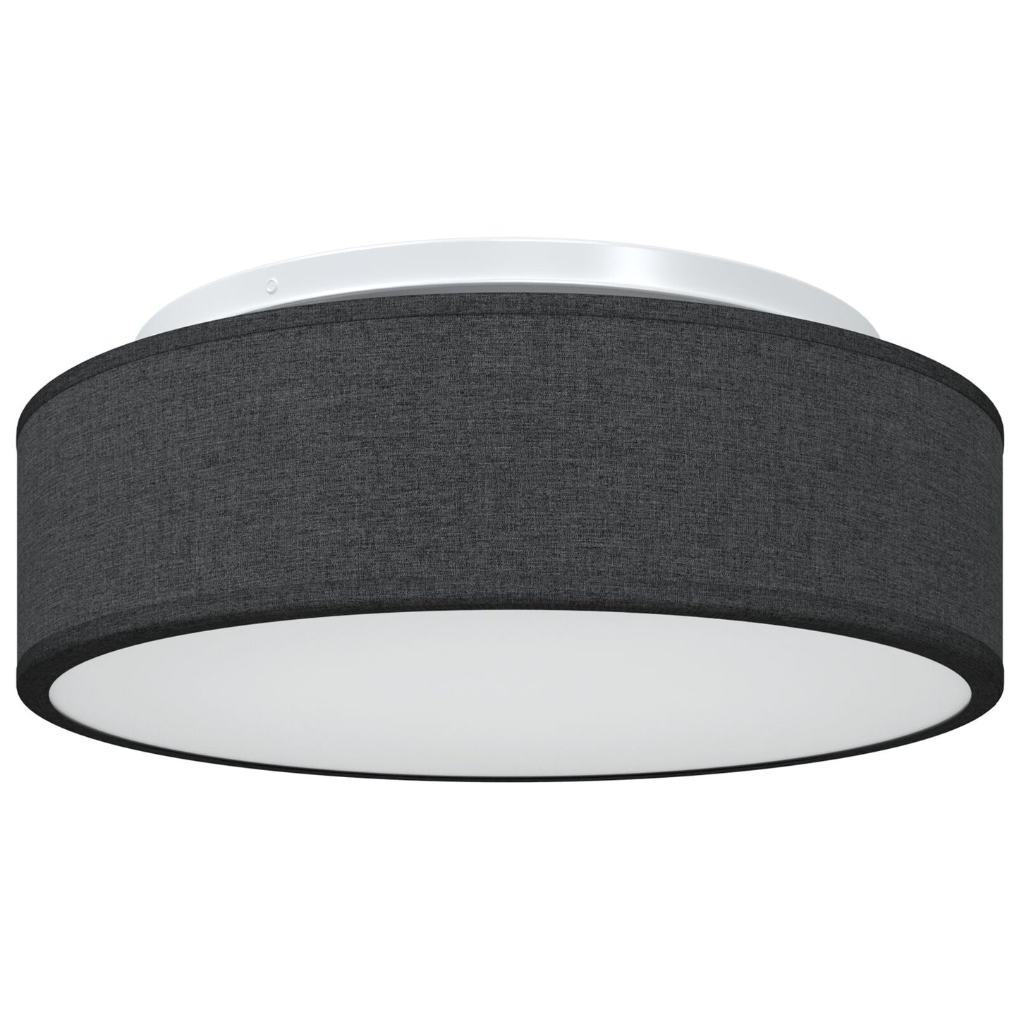 Plafondlampen Inbouw Ø 38 Cm Stof E27 Ø38 x 13.5 cm Zwart zonder sterrenlampenkap
