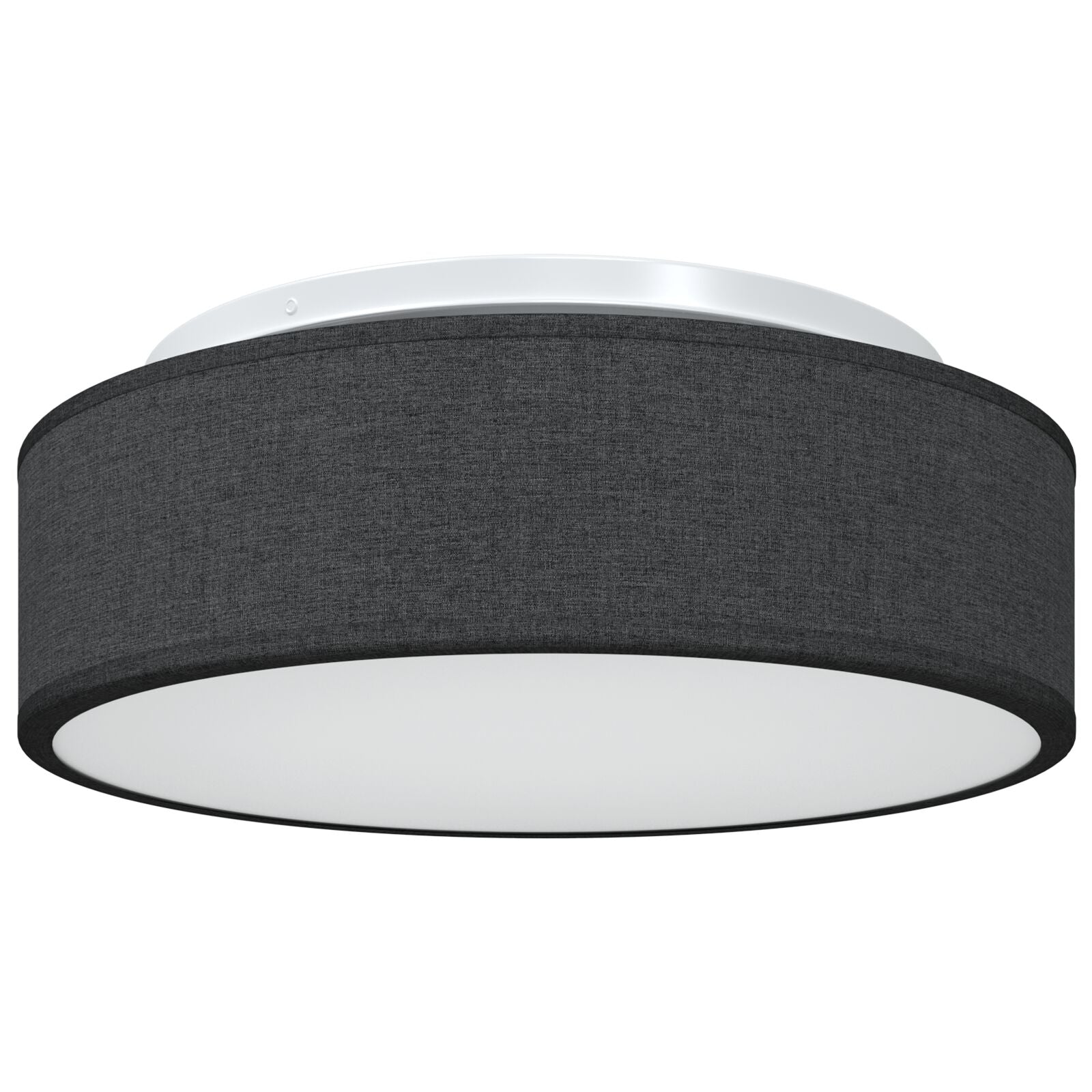 Plafondlampen Inbouw Ø 38 Cm Stof E27 Ø38 x 13.5 cm Zwart zonder sterrenlampenkap