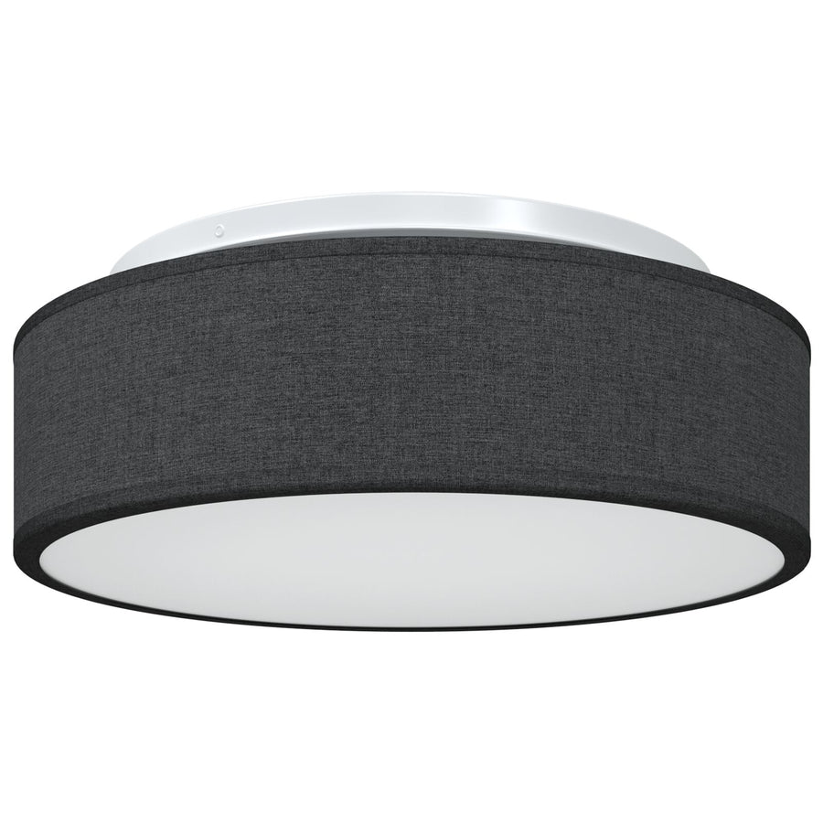 Plafondlampen Inbouw Ø 38 Cm Stof E27 Ø38 x 13.5 cm Zwart zonder sterrenlampenkap