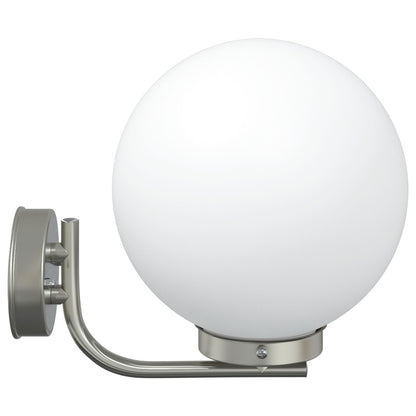 Buitenwandlamp Zilver Rvs Ip44 1