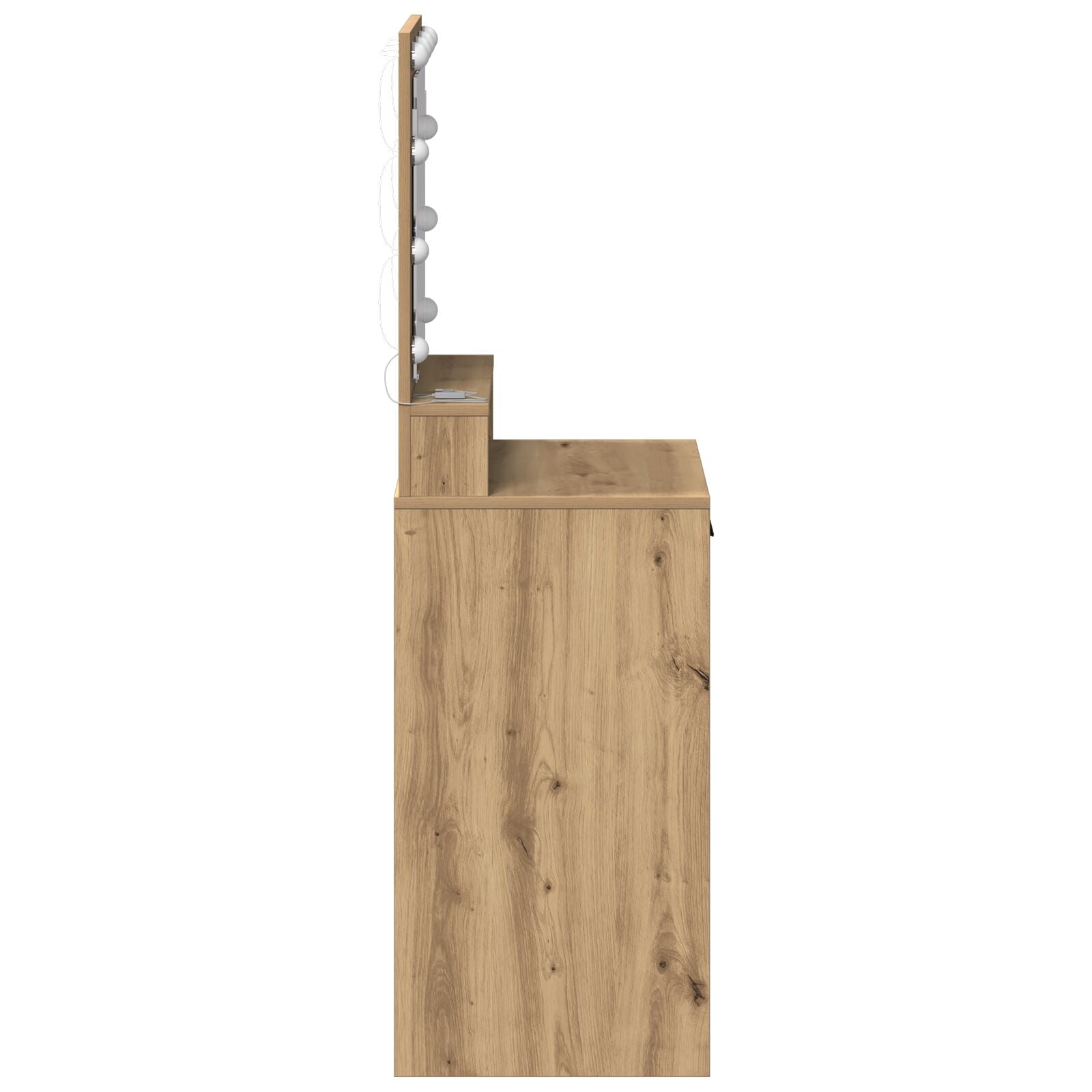 Kaptafel Met Led-Verlichting Artisan 50 x 41 x 135 cm Eiken