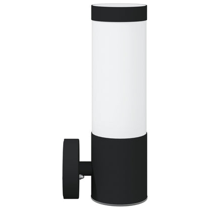 Buiten Wandlamp Rvs Ip44 1 Zwart zonder sensor