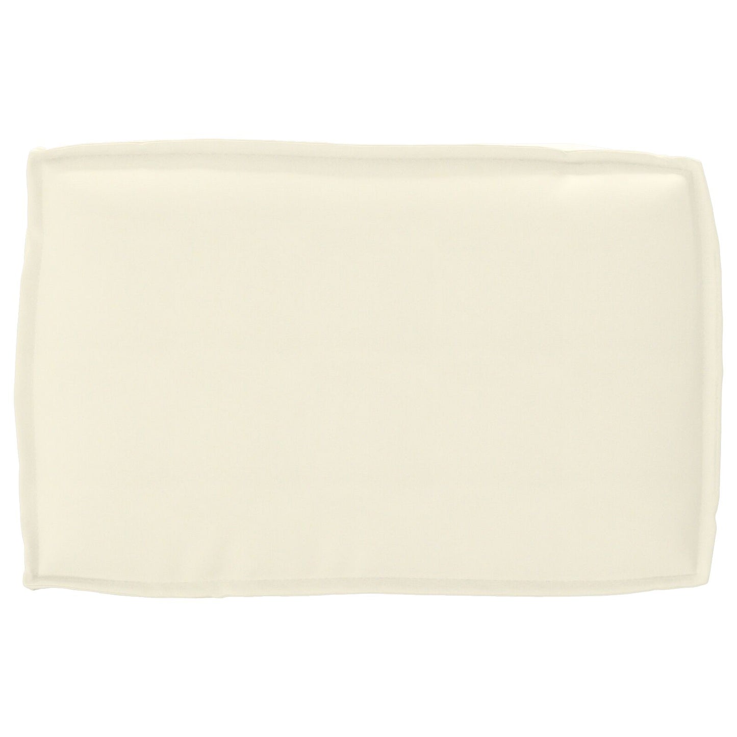Buiten Kussen Polyester 60 X 40 X 12 Cm Afneembare Hoezen Crème