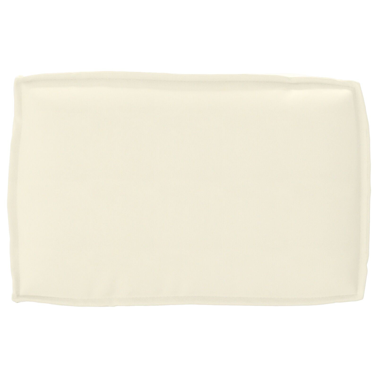 Buiten Kussen Polyester 60 X 40 X 12 Cm Afneembare Hoezen Crème
