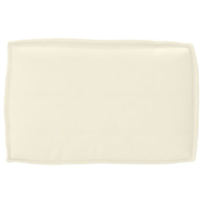 Buiten Kussen Polyester 60 X 40 X 12 Cm Afneembare Hoezen Crème