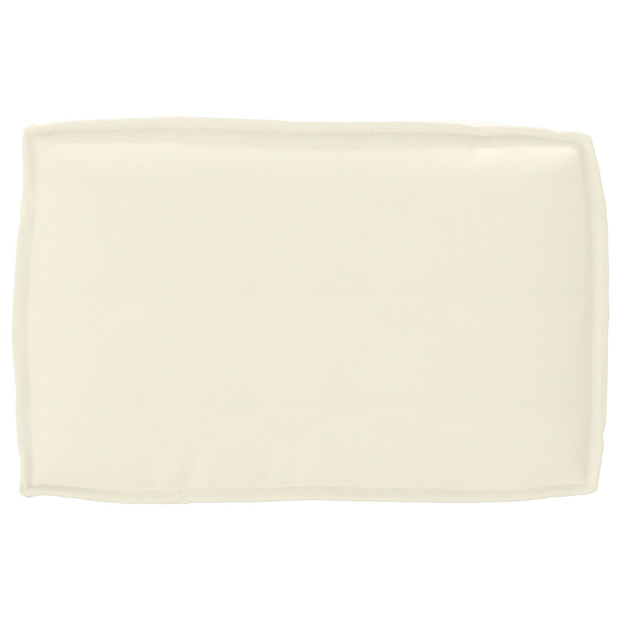 Buiten Kussen Polyester 60 X 40 X 12 Cm Afneembare Hoezen Crème