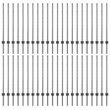 hekposten 88 stuks U-kanaal Grijs 140 cm Staal