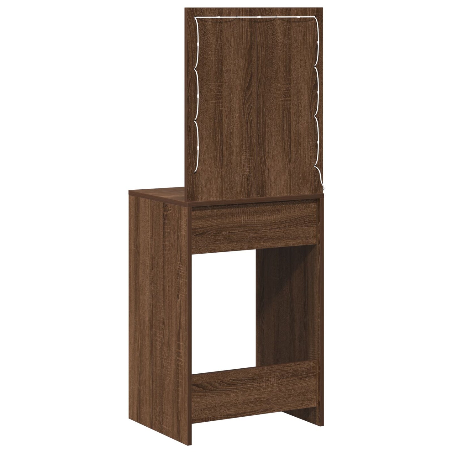 Kaptafel Met Led Verlichting Bruin Eik Bruin eiken 50 x 41 x 135 cm