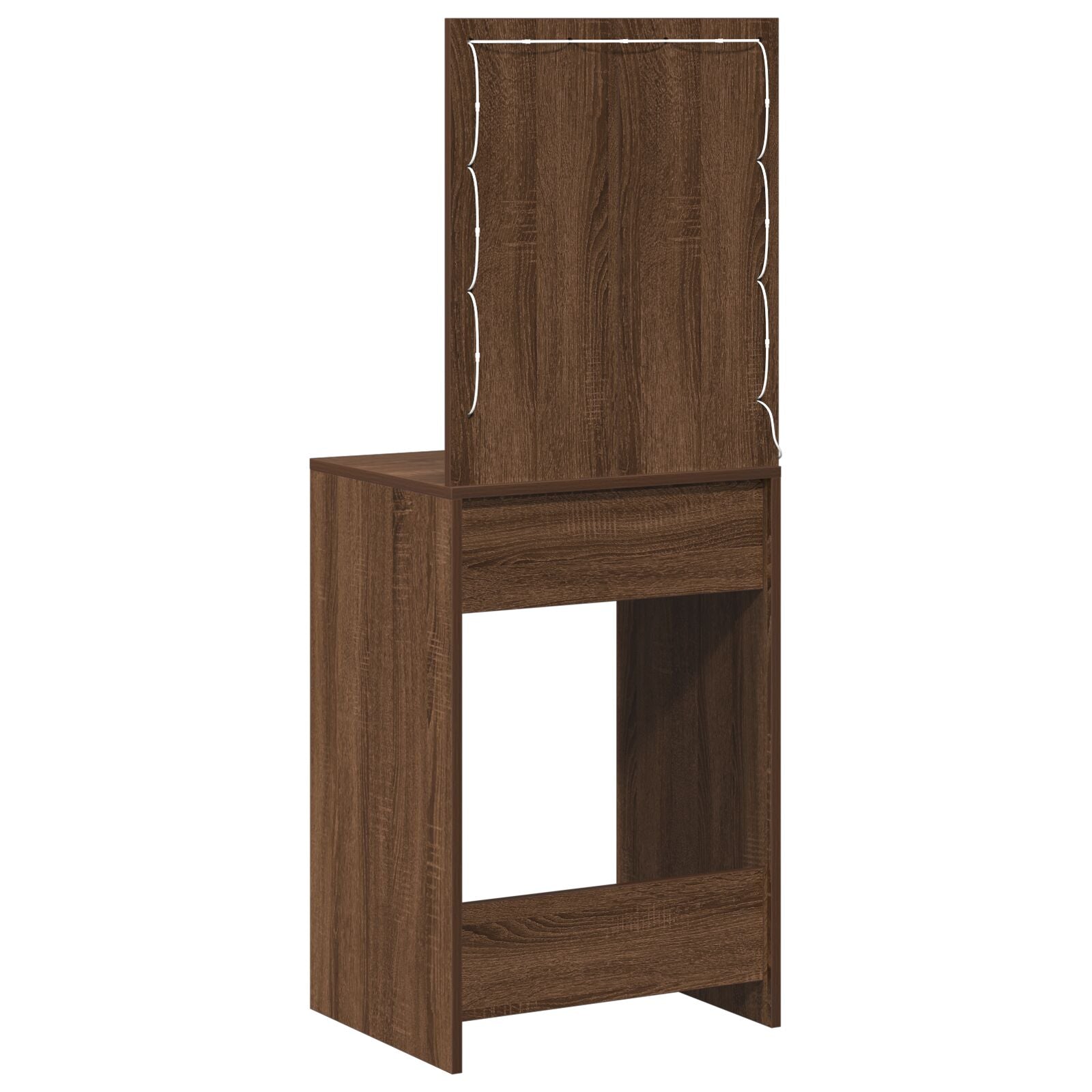 Kaptafel Met Led Verlichting Bruin Eik Bruin eiken 50 x 41 x 135 cm