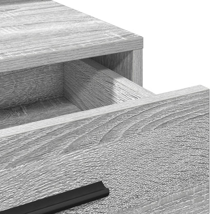 Kaptafel Met Led-Verlichting - 79 x 41 x 135 cm Grijs sonoma