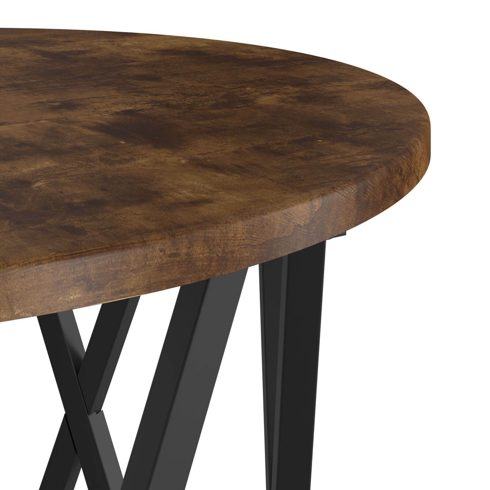 Nesting Bijzettafels 2-Delige Set Mdf Gerookt eiken