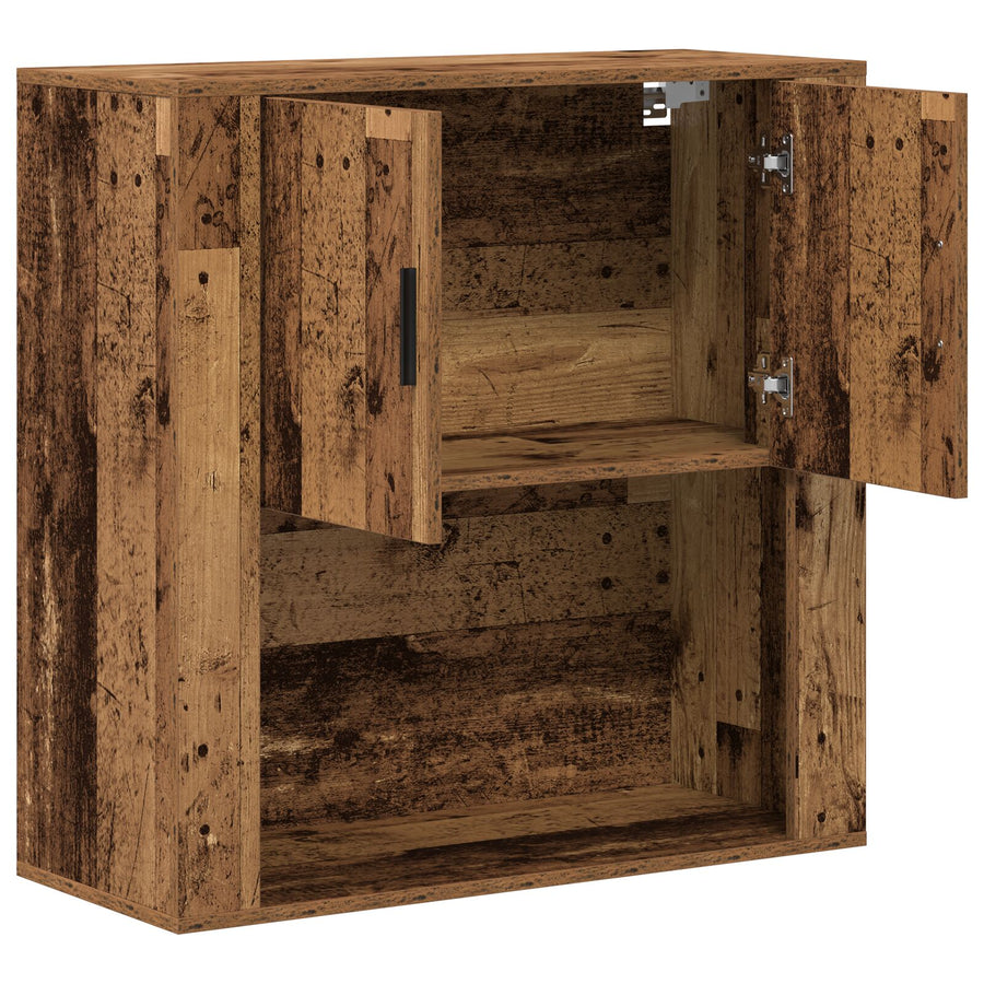Wandkast 80X33X80 Cm Geengineerd Hout Oud hout