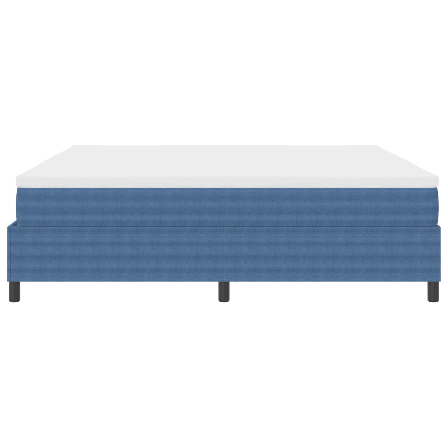 Boxspring Bed Met Matras Blauw 200X200 Cm Corduroy Stof