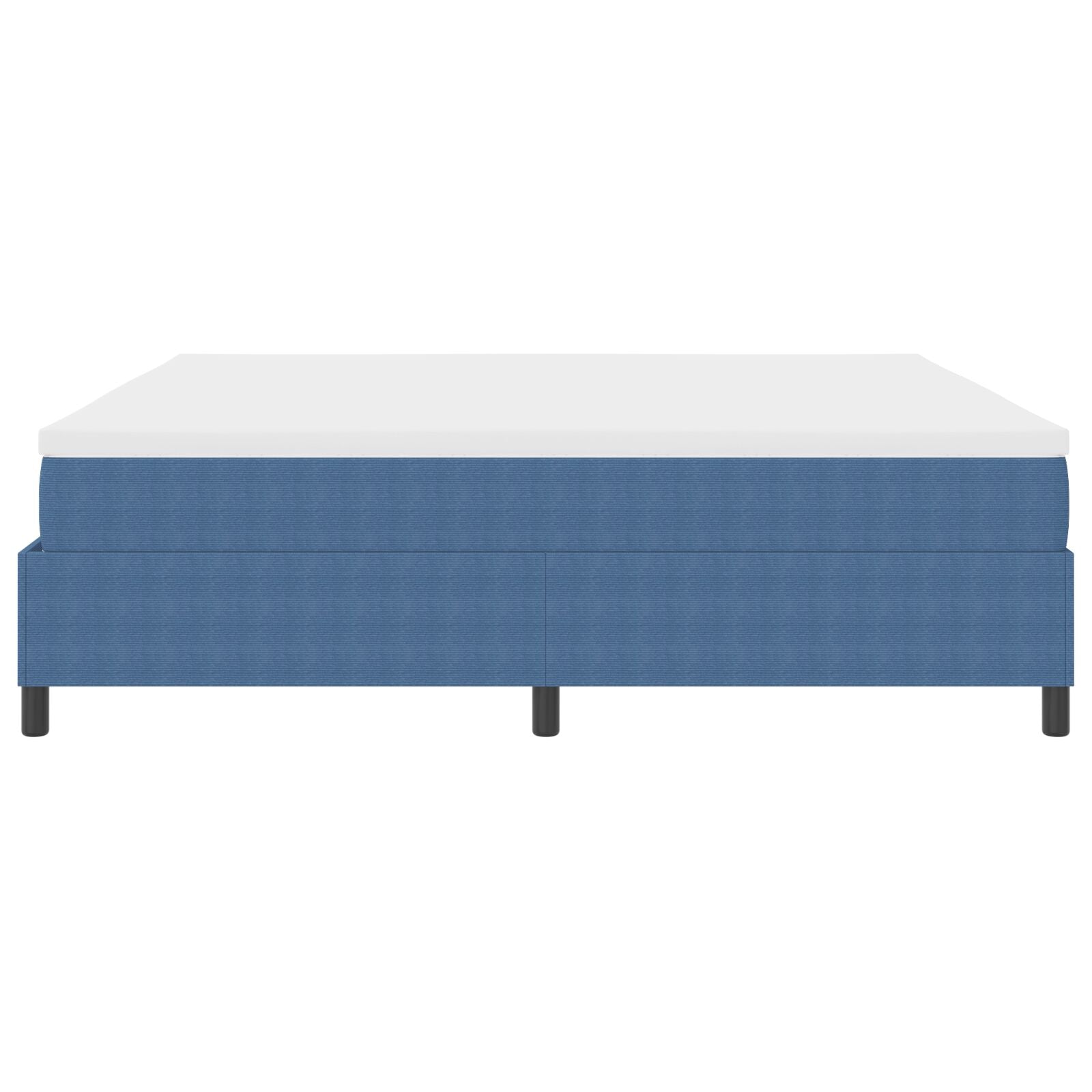 Boxspring Bed Met Matras Blauw 200X200 Cm Corduroy Stof