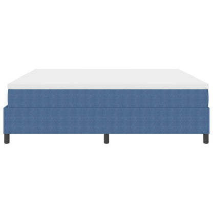 Boxspring Bed Met Matras Blauw 200X200 Cm Corduroy Stof