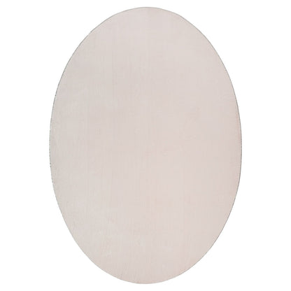 Vloerkleed 'Huarte' Sand Ovaal Zand 100 x 200 cm