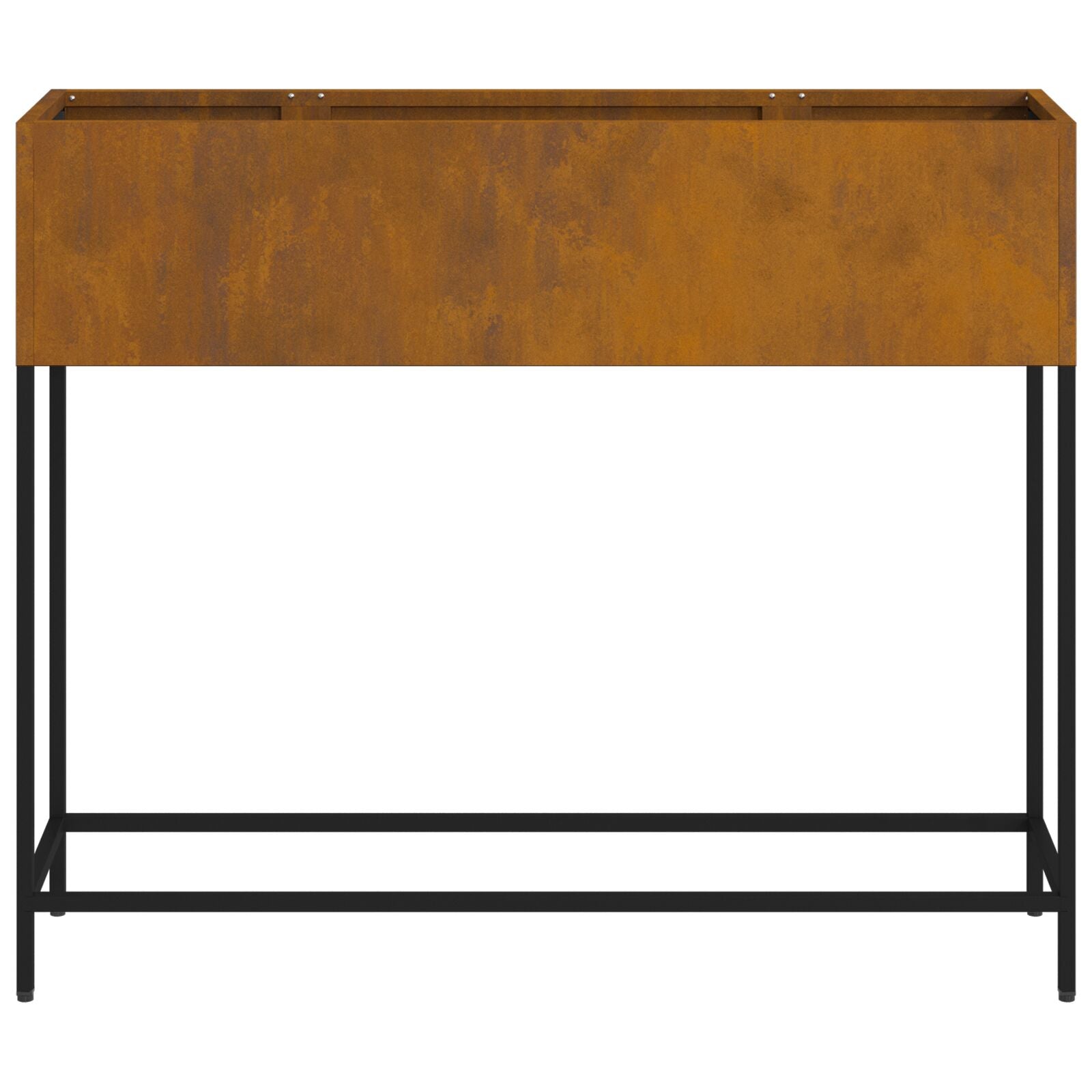 Verhoogde Tuinbak Verweerd staal 100 x 26 x 82 cm