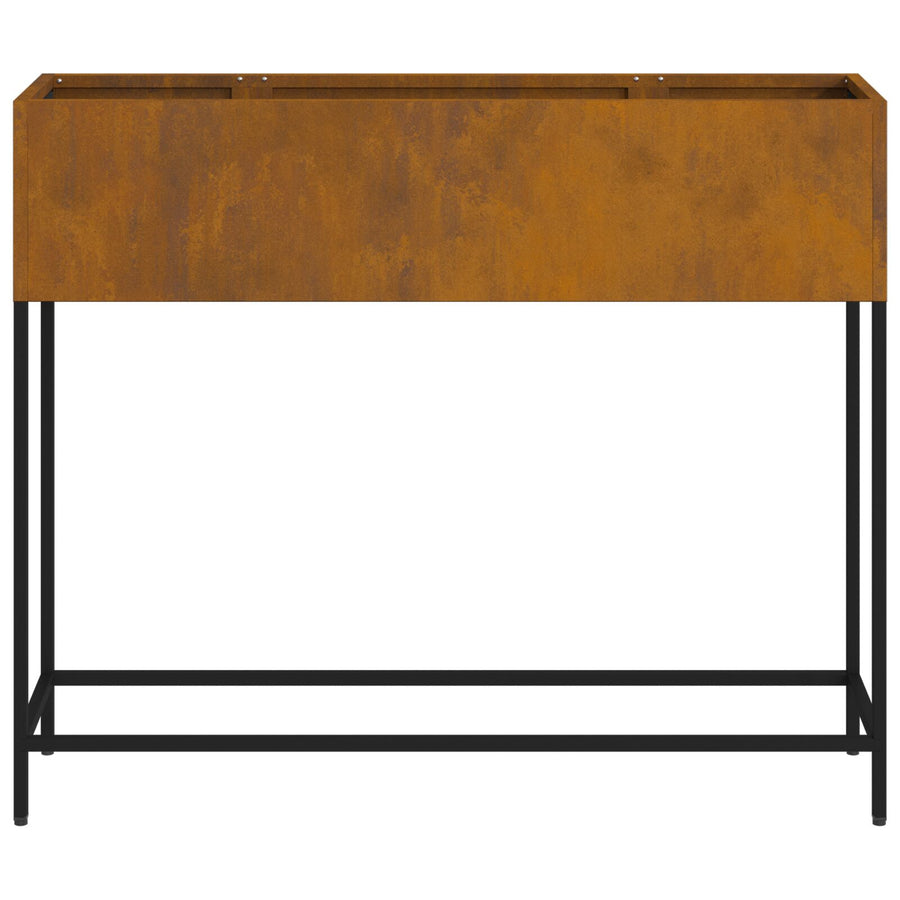 Verhoogde Tuinbak Verweerd staal 100 x 26 x 82 cm