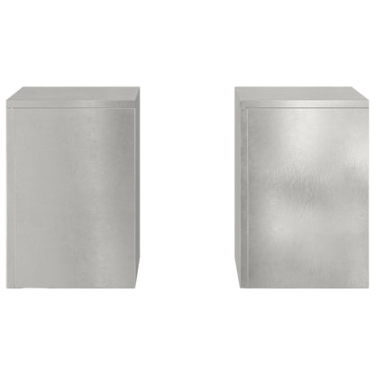 Buiten Plantstands Pillar 2 Stuks 24X24X35 Cm Roestvrijstaal 2x (35 cm)