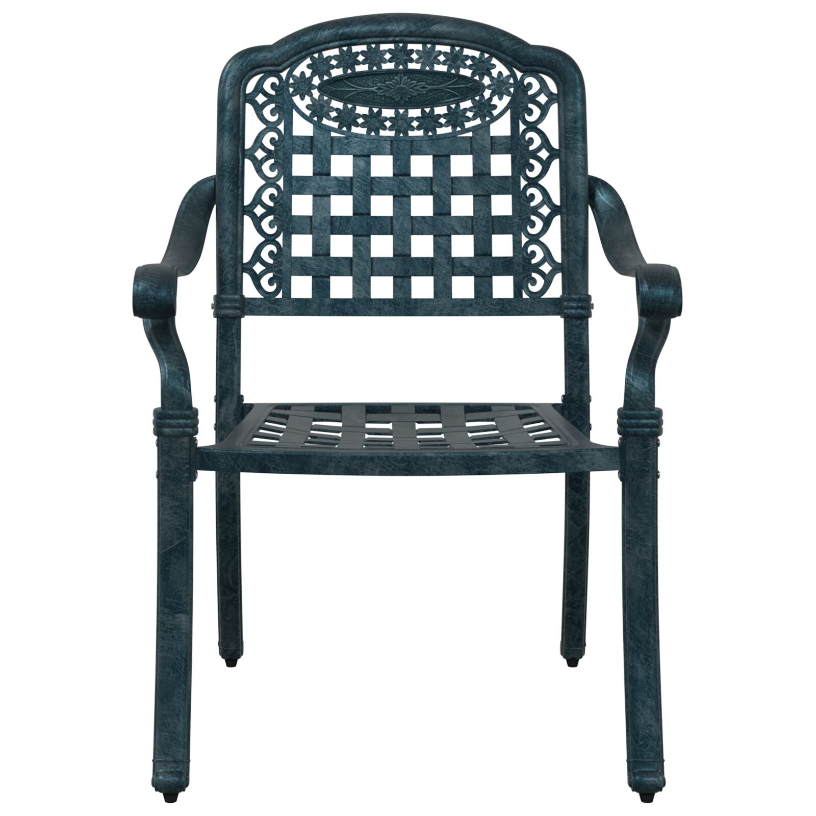 Tuinstoelen Set Van 2 E Gietaluminium Groen