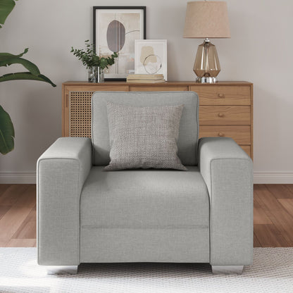 Fauteuil Stof Cloud grijs 59 cm