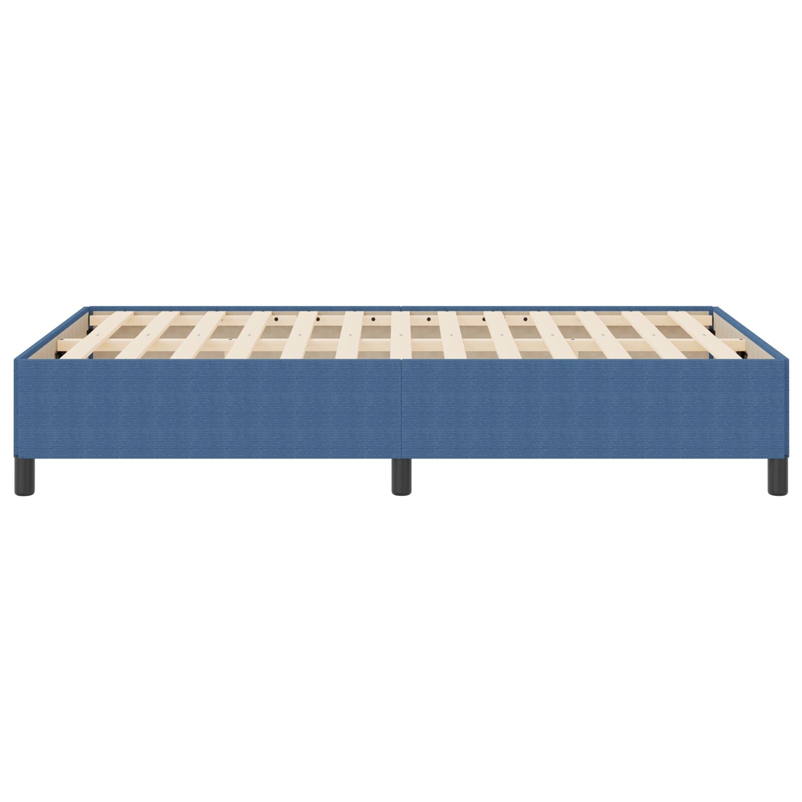 Bed Frame Corduroy Stof Blauw 120 x 200 cm