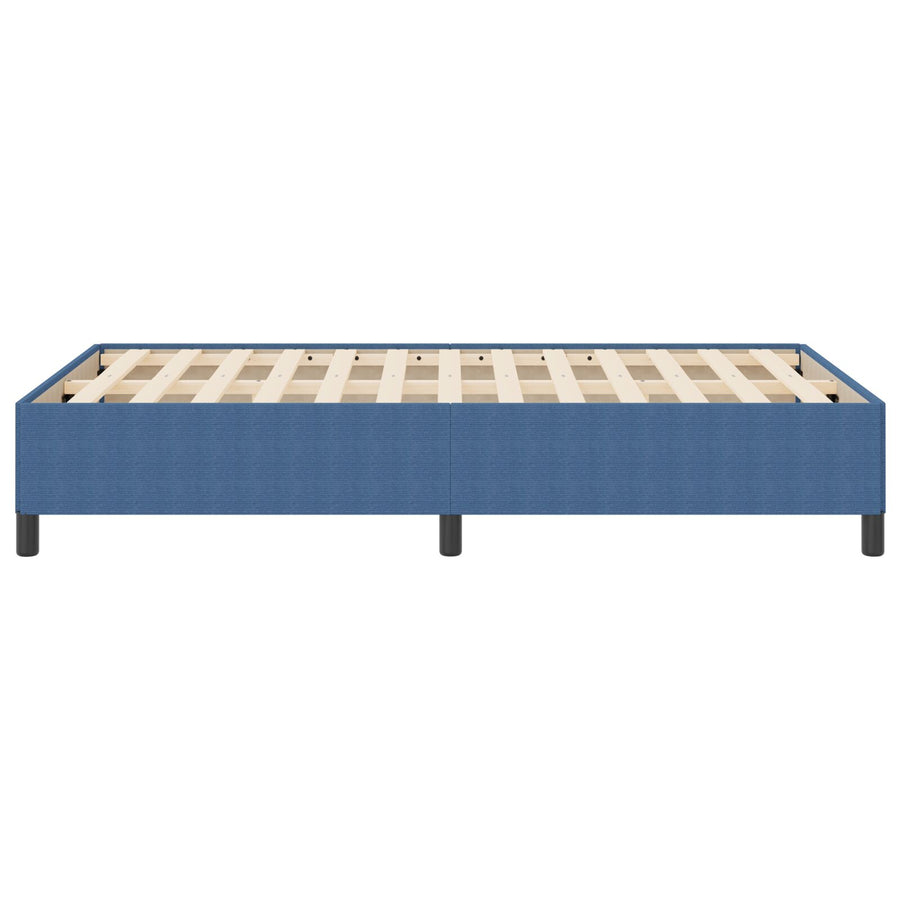 Bed Frame Corduroy Stof Blauw 120 x 200 cm