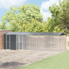 Vogelvolière Met Uitsparing Antraciet 310X838X247 Cm Staal