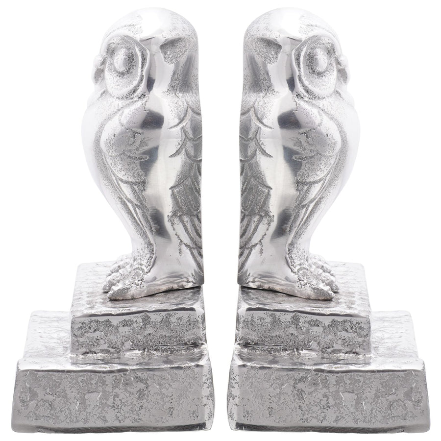 Boekensteunen 2 Stuks Zilver 12X9X19 Cm Aluminium Uil