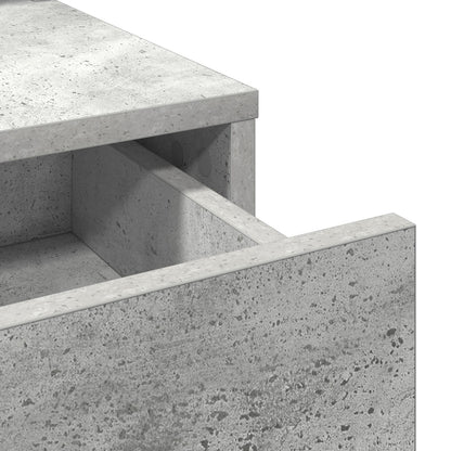 Kaptafel Met Lades 79 x 41 x 140 cm Beton grijs