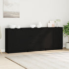 Sideboard 3 pcs Black Oak 180 x 30 x 70 cm Engineered Wood