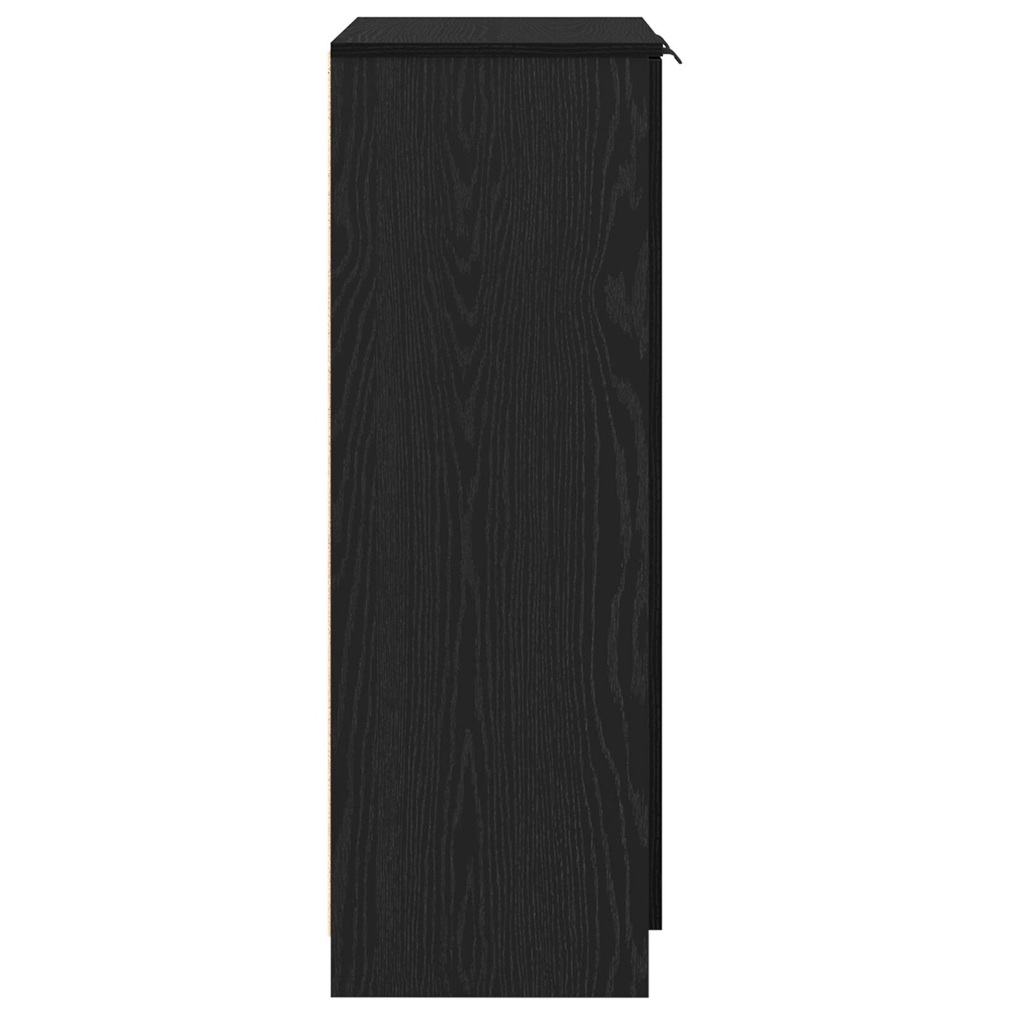 Schoenenkast 59X35X100 Cm Hout Zwart eiken