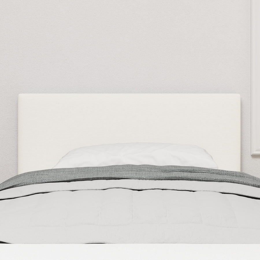 Hoofdbord Effen Design Korduroy Stof Crème 100 cm Laag hoofdbord